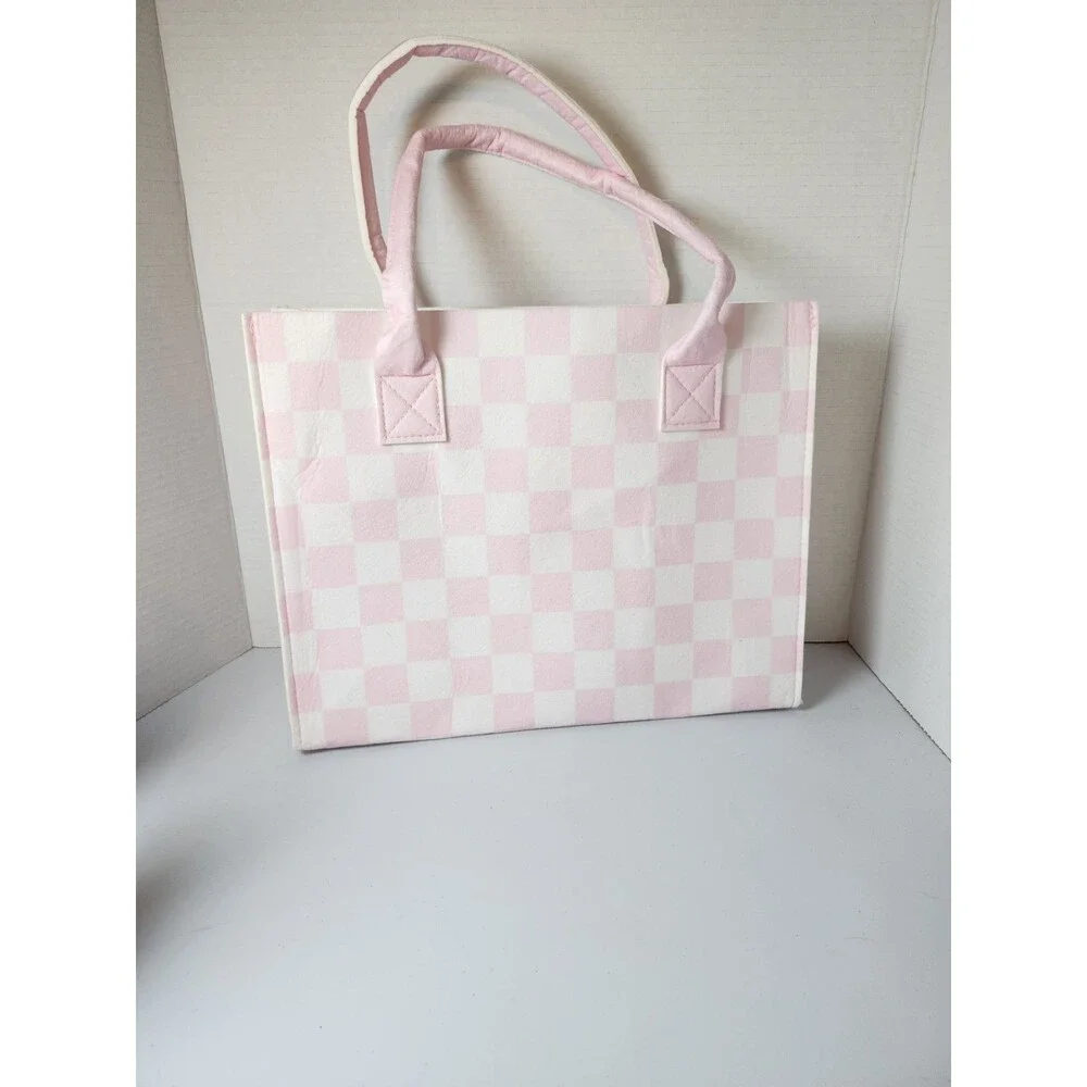 Sanrio My Melody Pink Checked Foldable Tote